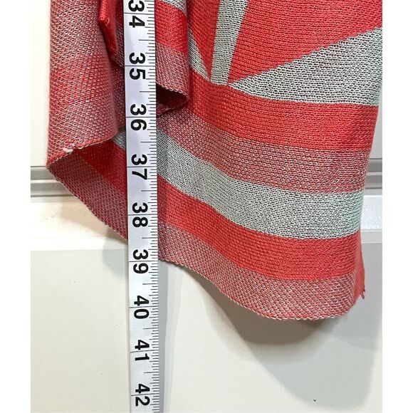 Umgee 1XL/2XL Orange Geometric Aztec Open Front Cardigan Coatigan Festival - Picture 7 of 10